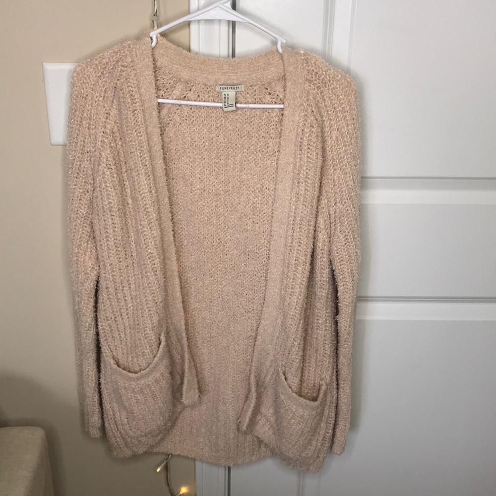 Cute fuzzy cardigan